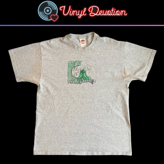 Phoenix Bodies Band Bleeding Money Light Gray Vintage T-Shirt Size XL Coffinworm Grindcore