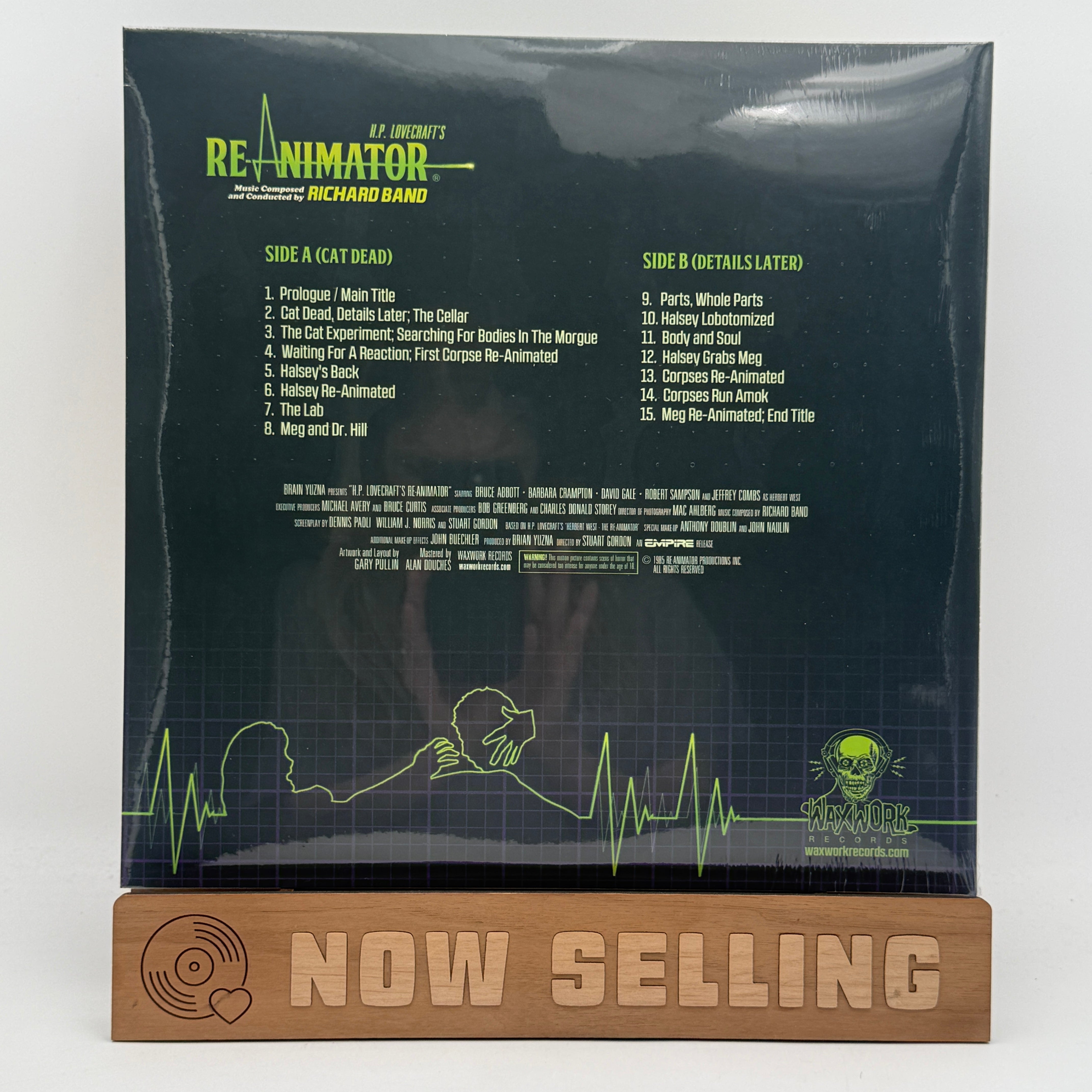 H.P. Lovecraft's Re-Animator Soundtrack Vinyl LP Neon Green Black