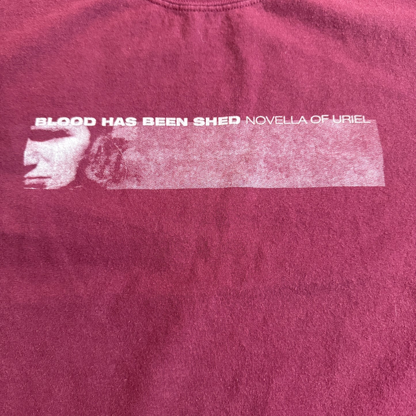 Blood Has Been Shed Band Novella of Uriel 2005 Maroon Vintage T-Shirt Size XL Killswitch Engage
