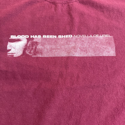 Blood Has Been Shed Band Novella of Uriel 2005 Maroon Vintage T-Shirt Size XL Killswitch Engage