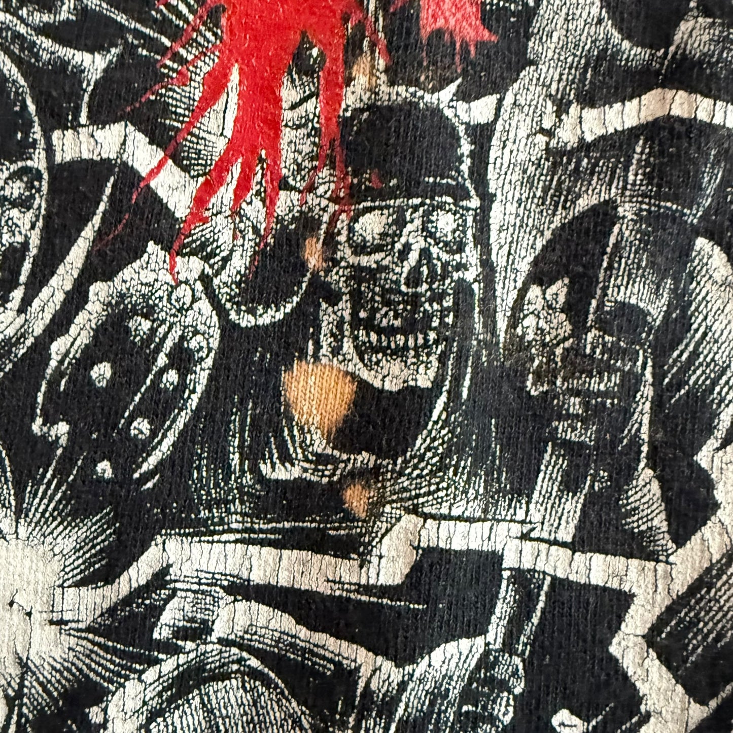 P.L.F Band Devious Persecution & Wholesale Slaughter T-Shirt Size L Pulverizing Lethal Force