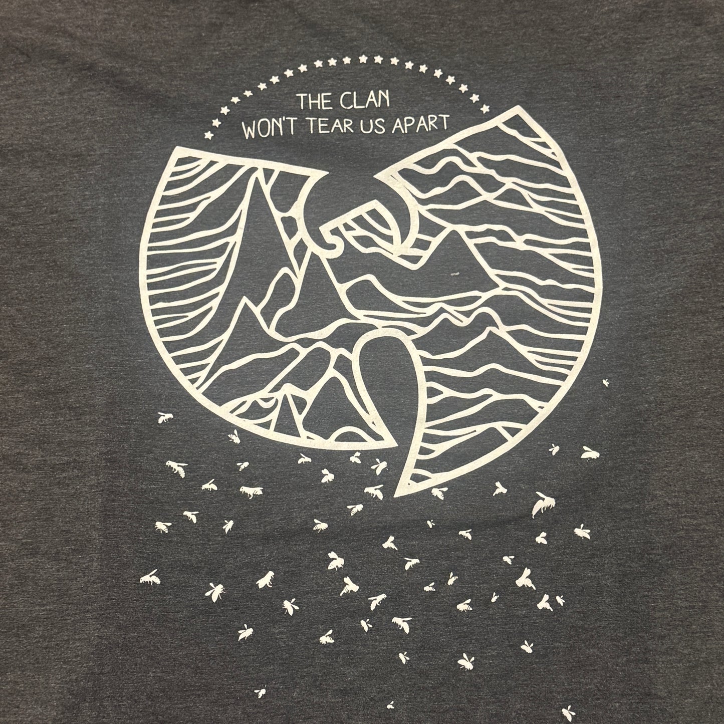 Joy Division x Wu-Tang Clan Mashup Damien Walken Dark Gray T-Shirt Size XL Slim Fit