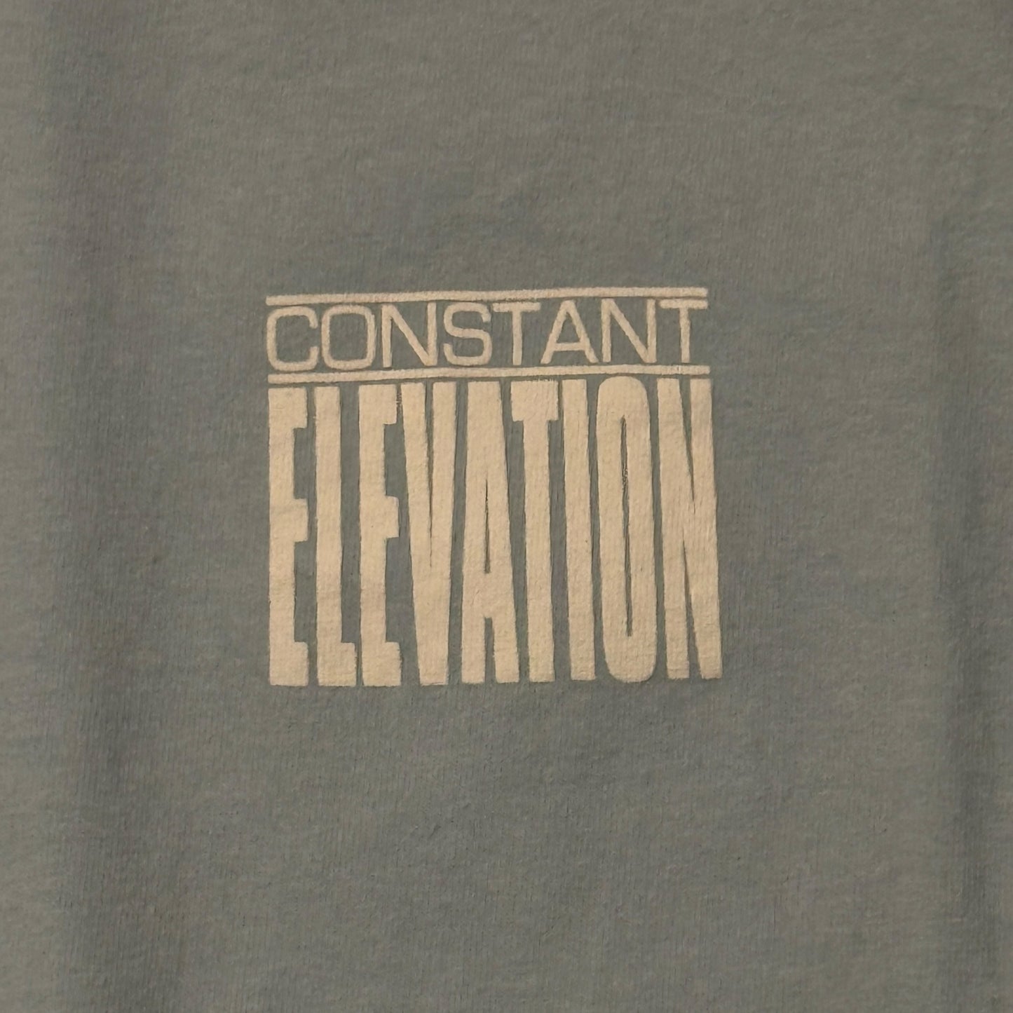 Constant Elevation Hardcore Band Baby Blue Long Sleeve T-Shirt Size XL