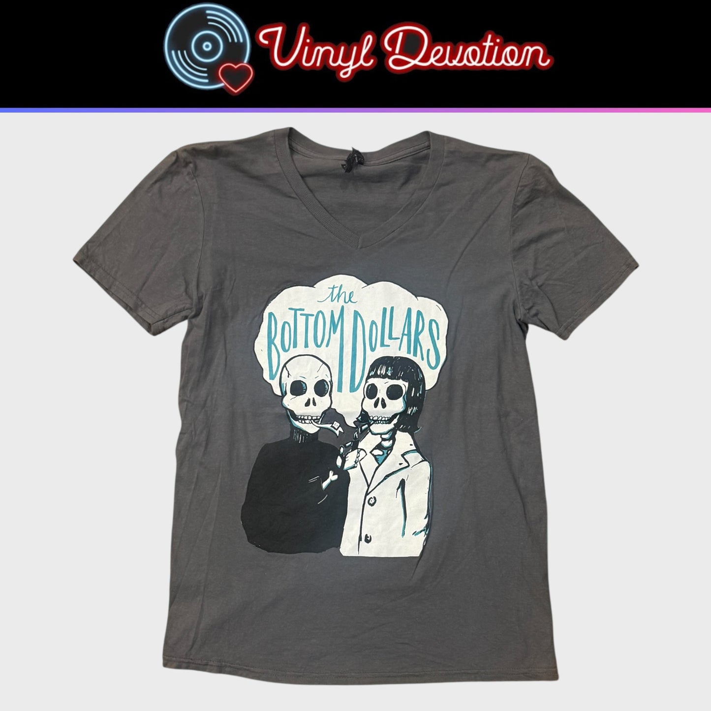 The Bottom Dollars Band 21st Century, Man! Gray T-Shirt Size Women's Small