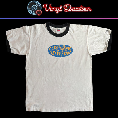 Creeper Lagoon Band 1998 Vintage White Ringer T-Shirt Size L