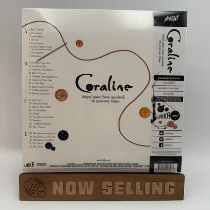 Coraline Soundtrack Vinyl LP Yellow / Blue Glitter SEALED Bruno Coulais