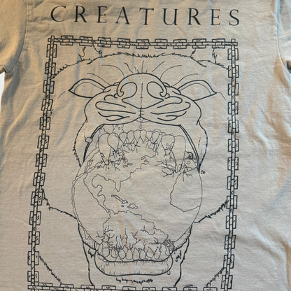 Creatures Hardcore Band White T-Shirt Size S Disgrace Twitching Tongues