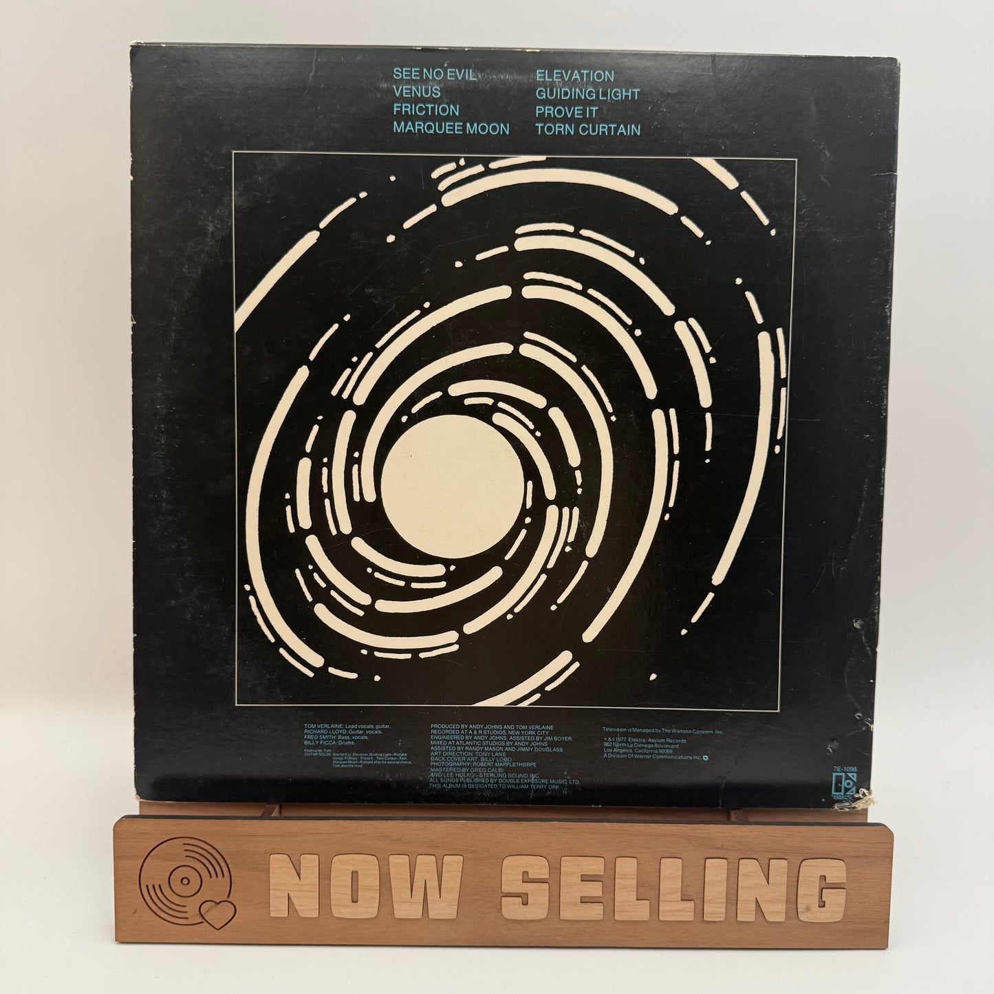 Television - Marquee Moon Vinyl LP Original 1st Press PRC Elektra 7E-1098