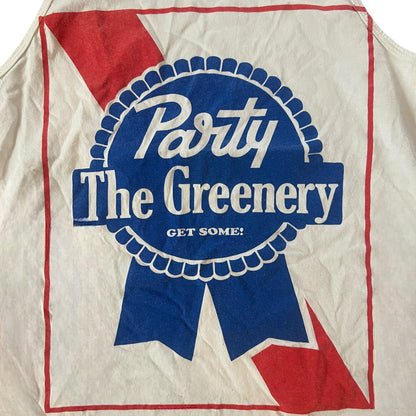 The Greenery Band Party White Tank Top Size M