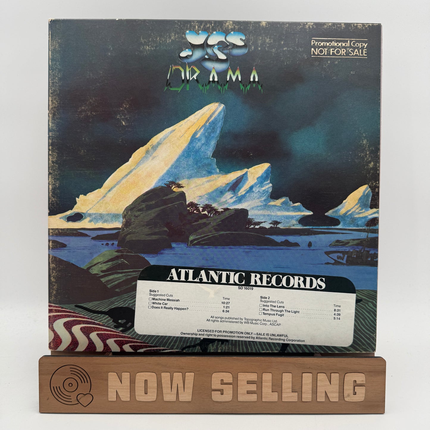 Yes Band - Drama Vinyl LP Original 1st Press Promo Numbered