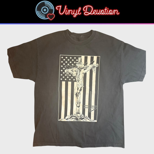 The Banner Hardcore Band Flag T-Shirt Size L