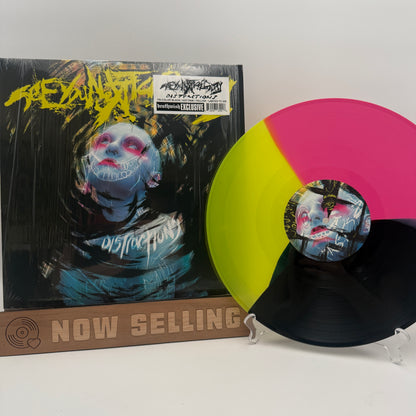 See You Next Tuesday - Distractions Vinyl LP Tri-Color Black/Hot Pink/Yellow Deathwish