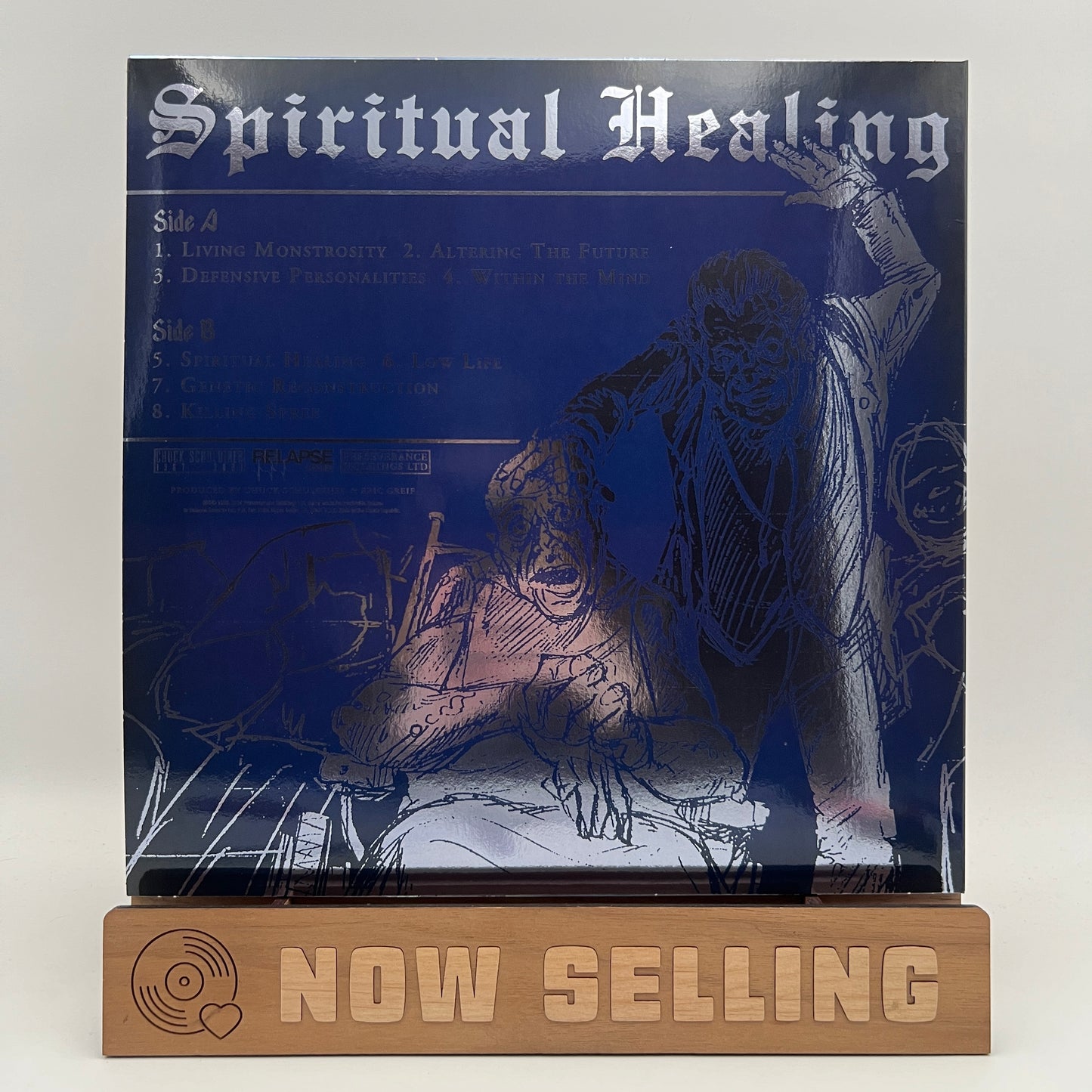 Death - Spiritual Healing Vinyl LP Custom Tri-Color Merge w/ Splatter Foil Sleeve