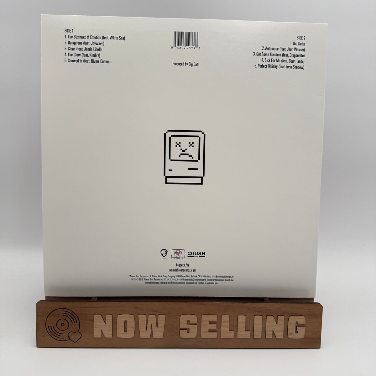 Big Data - 2.0 Vinyl LP Kimbra Joywave Rivers Cuomo Dragonette