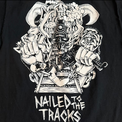 Backtrack Band Nailed To The Tracks - Lost In Life T-Shirt Size M Hardcore NYHC