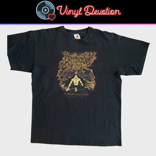 Demigod Band Slumber Of Sullen Eyes Y2K Vintage T-Shirt Size L Finland
