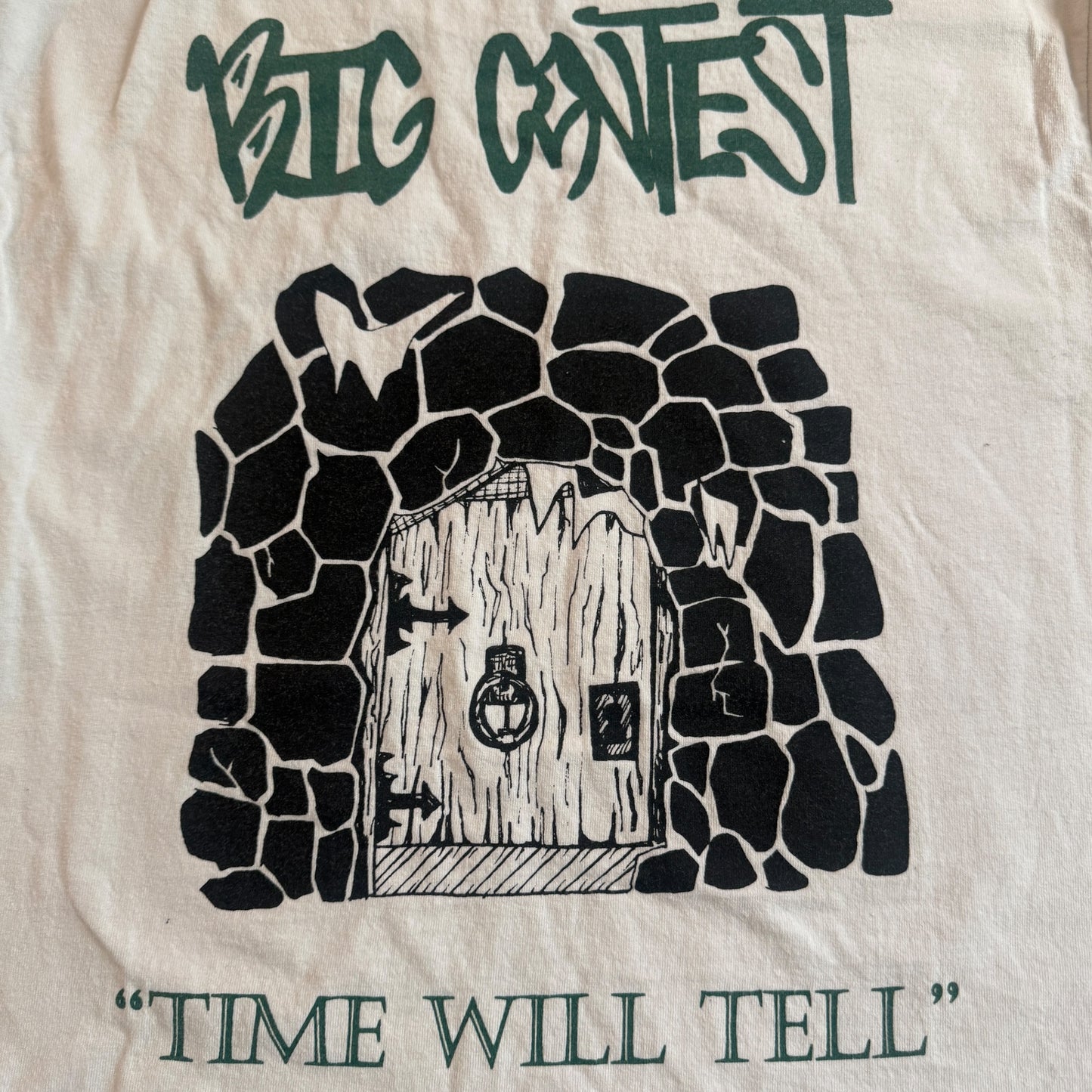 Big Contest Hardcore Band Time Will Tell White Long Sleeve T-Shirt Size M Title Fight Step Forward