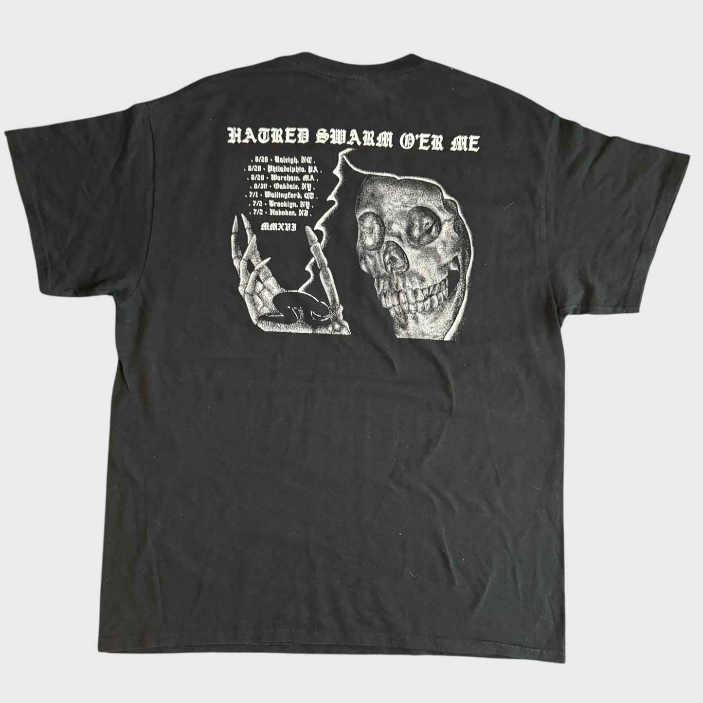 Funeral Chic Crust Punk Band Hatred Swarm T-Shirt Size L