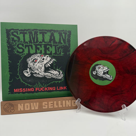 Simian Steel - Missing Fucking Link Vinyl LP Aaarrrggh! Red Black Swirl Iron Monkey
