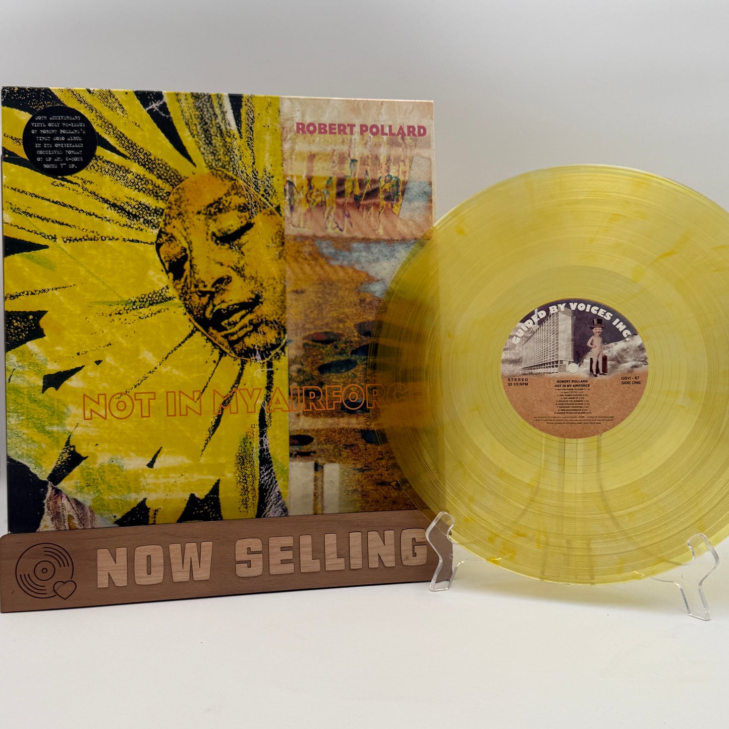 Robert Pollard - Not In My Airforce Vinyl LP Reissue Yellow w/ 7" Guided By Voices