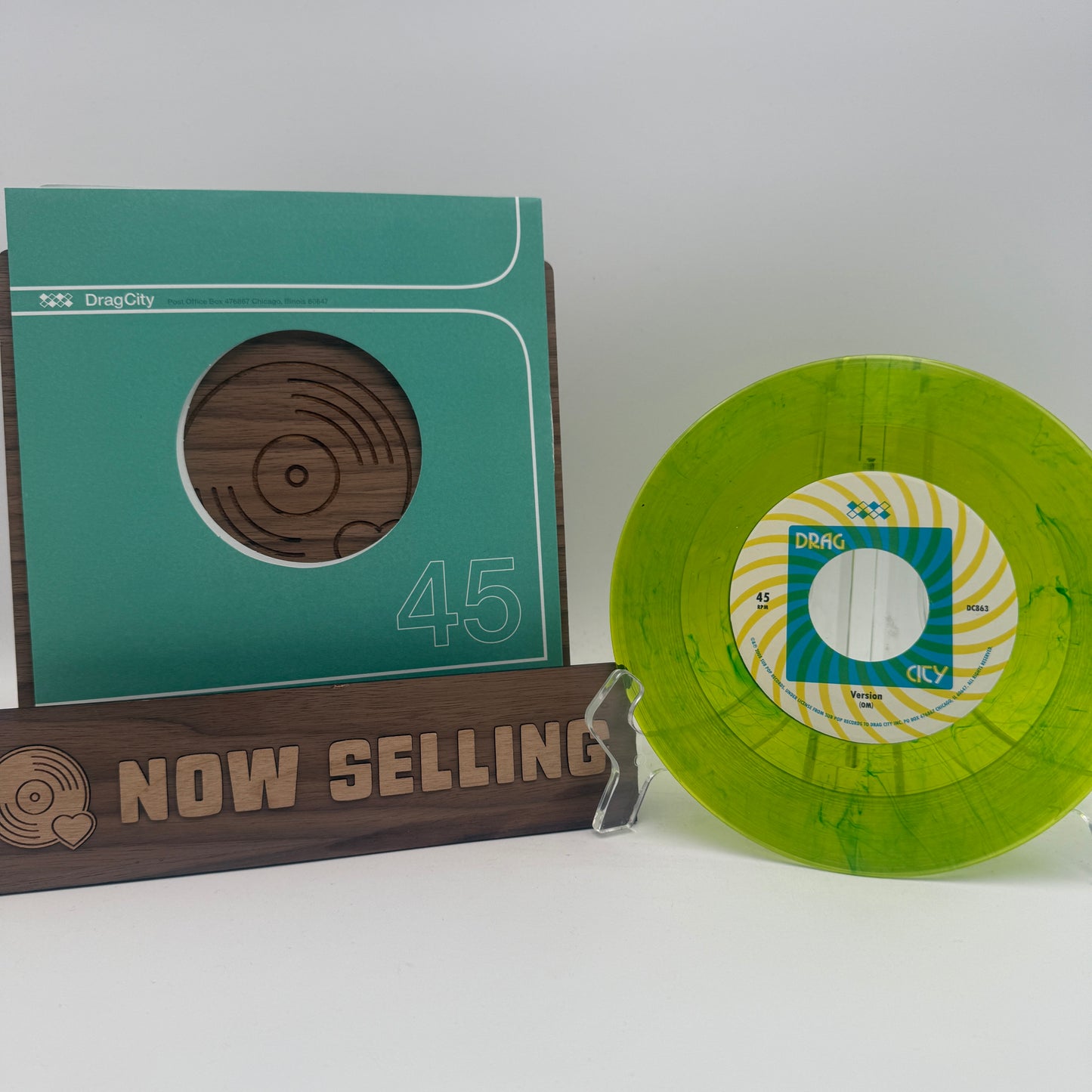 OM - Gebel Barkal / Version Vinyl 7" Reissue Lime Green Swirl Sleep Band Al Cisneros