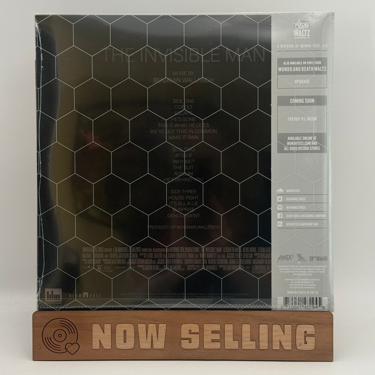 The Invisible Man Soundtrack Vinyl LP SEALED Benjamin Wallfisch