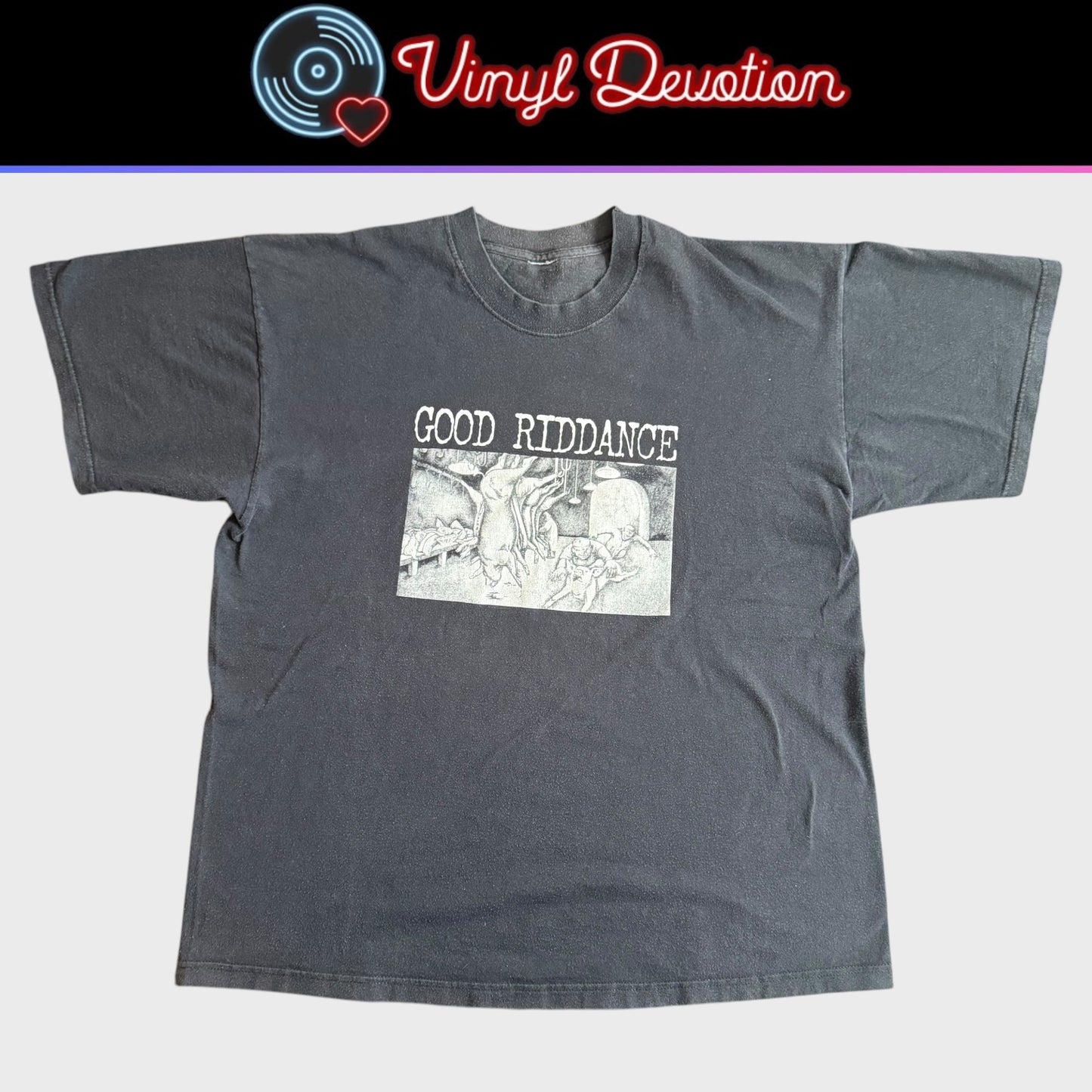 Good Riddance Band Go Vegetarian, There Is No Escape Vintage T-Shirt Size XL