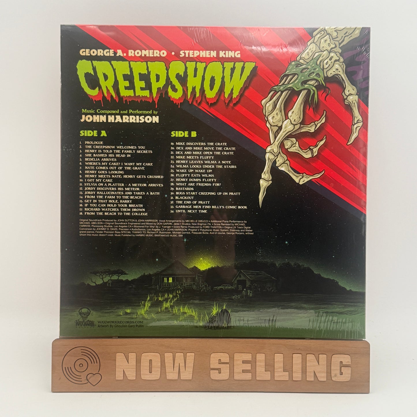 Creepshow Soundtrack Vinyl LP Meteor Green & Blood Red Swirl SEALED