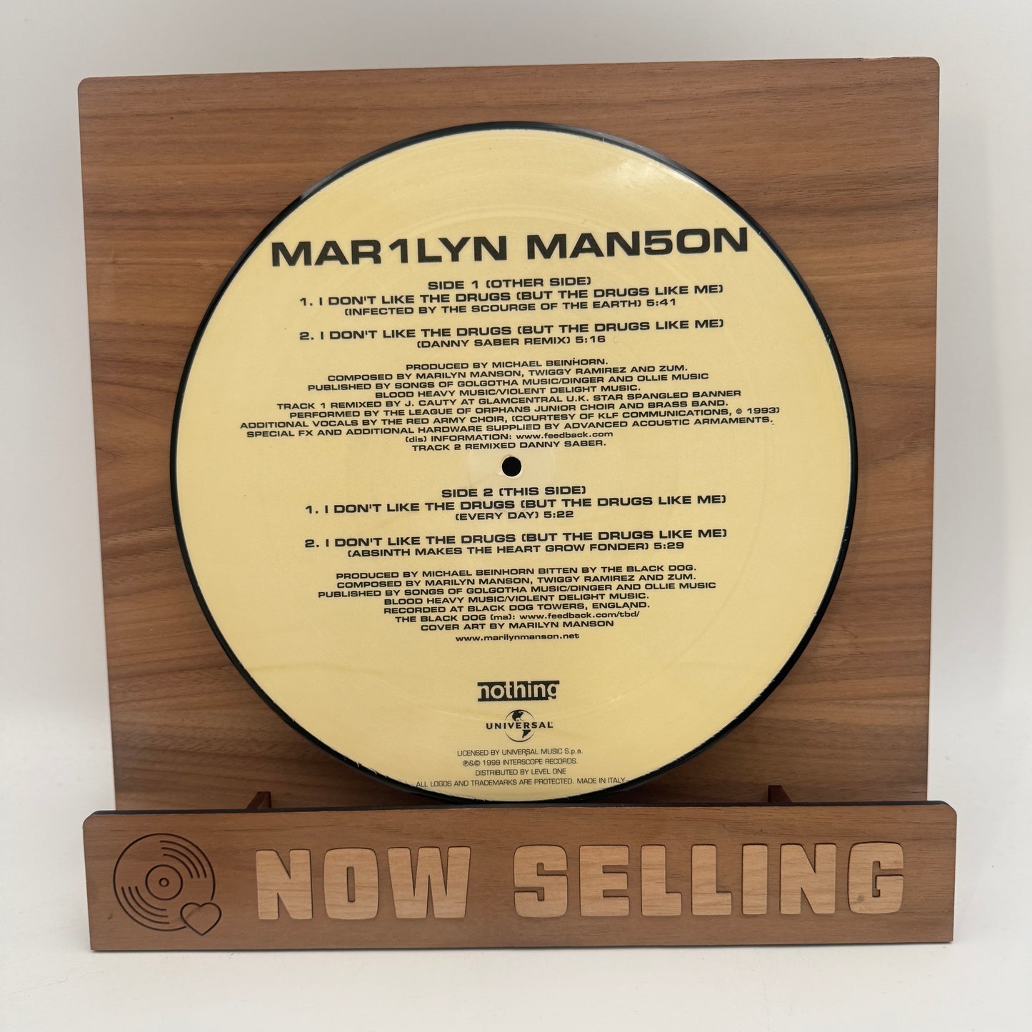 Marilyn Manson - I Don't Like The Drugs Vinyl 10" Picture Disc Mechanical Animals