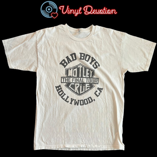 Motley Crue Band Final Tour White T-Shirt Size L