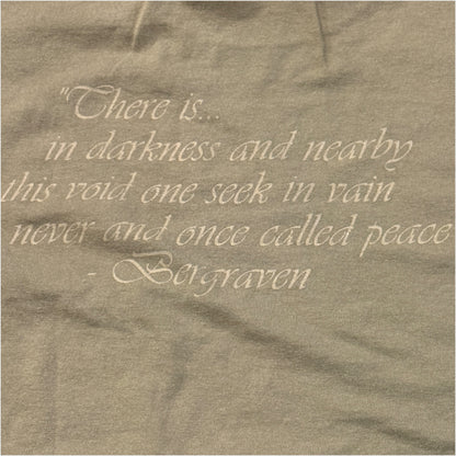 Bergraven Band Till Makabert Vasen Tan T-Shirt Size M Black Metal