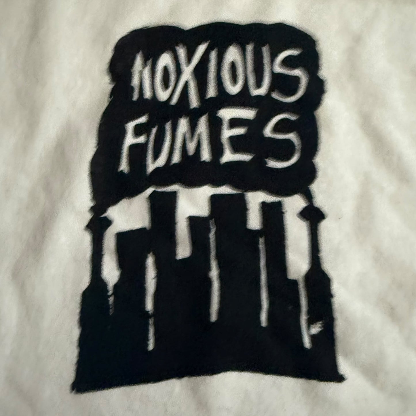 Noxious Fumes Punk Band White T-Shirt Size XL Subvert