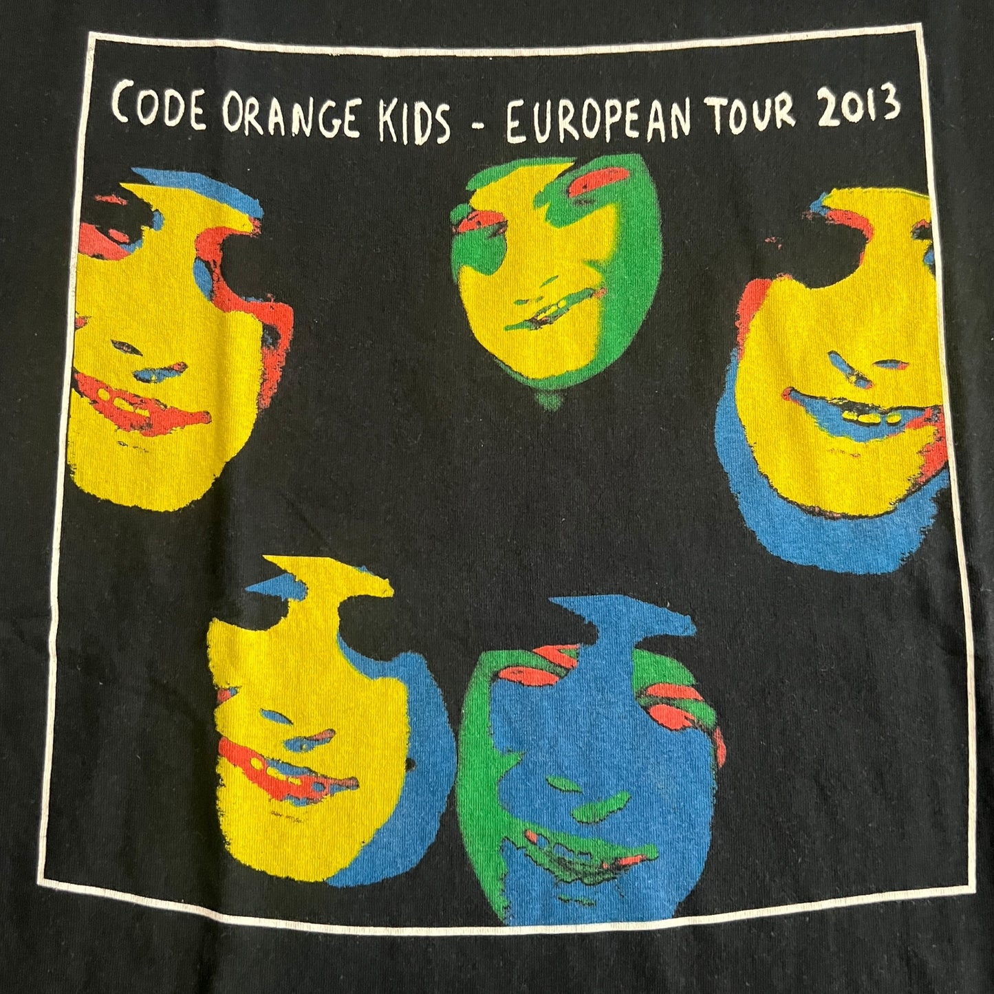 Code Orange Kids Band 2013 European Tour T-Shirt Size L