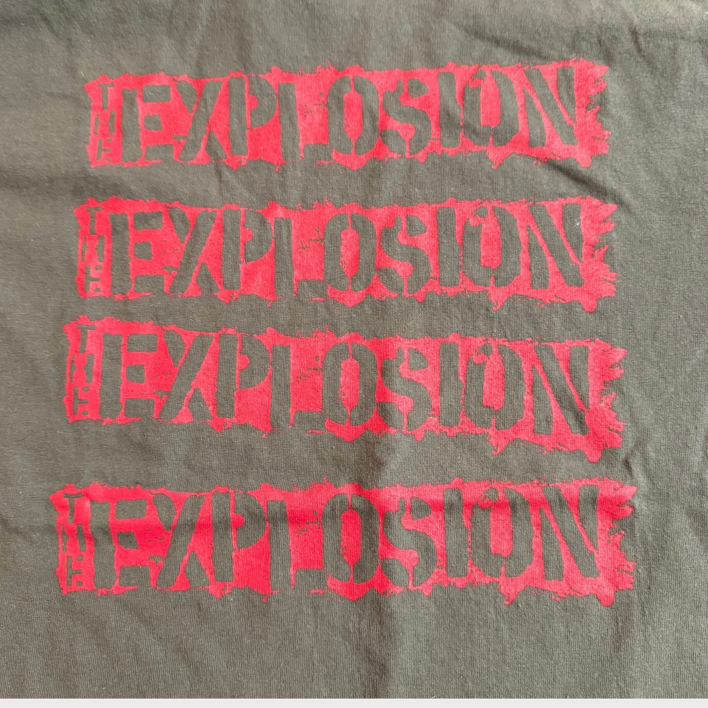 The Explosion Boston Punk Band Green Vintage T-Shirt Size M