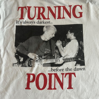 Turning Point Band It's Always Darkest Before The Dawn Long Sleeve White T-Shirt Size XL