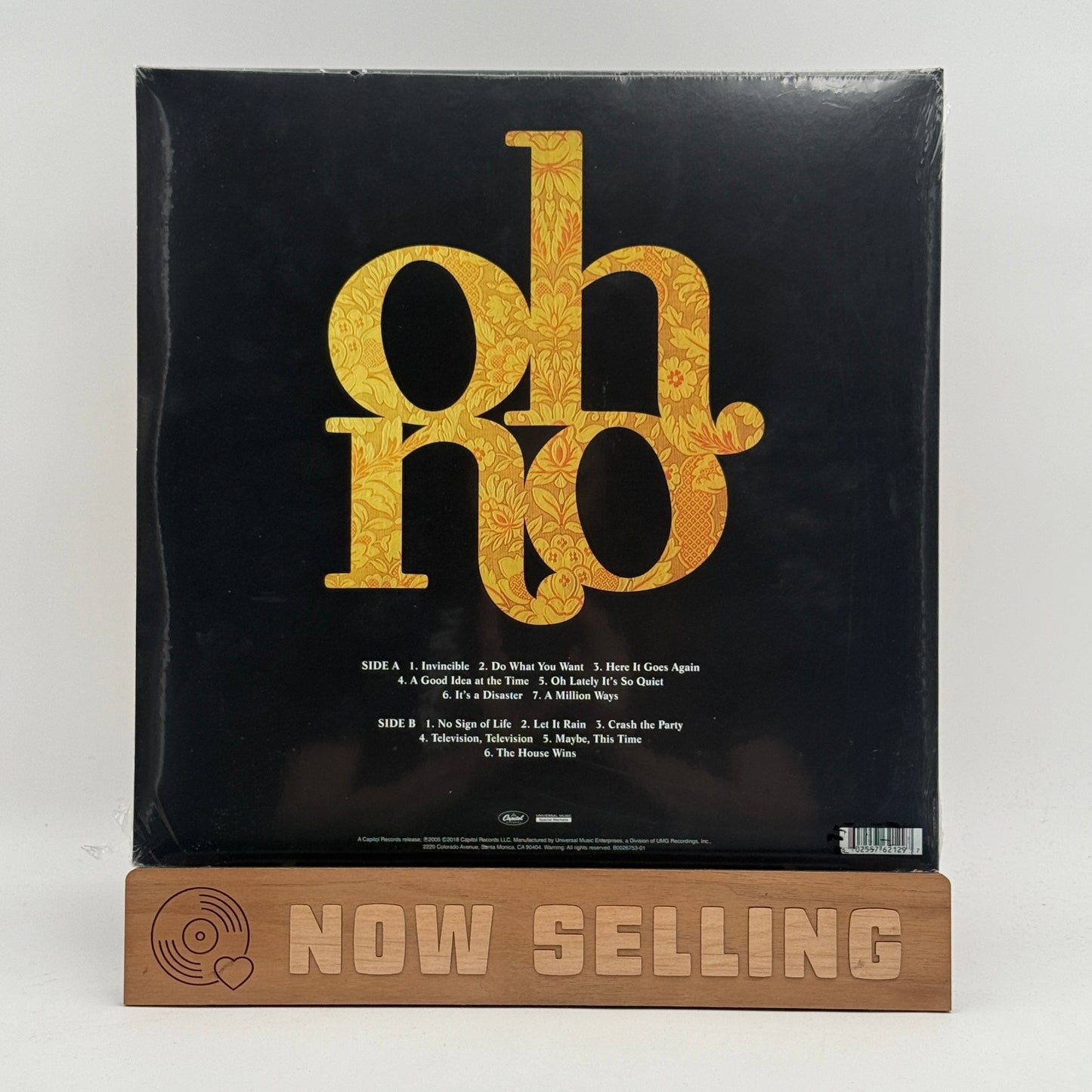 OK Go - Oh No Vinyl LP Gold 1st Press SEALED
