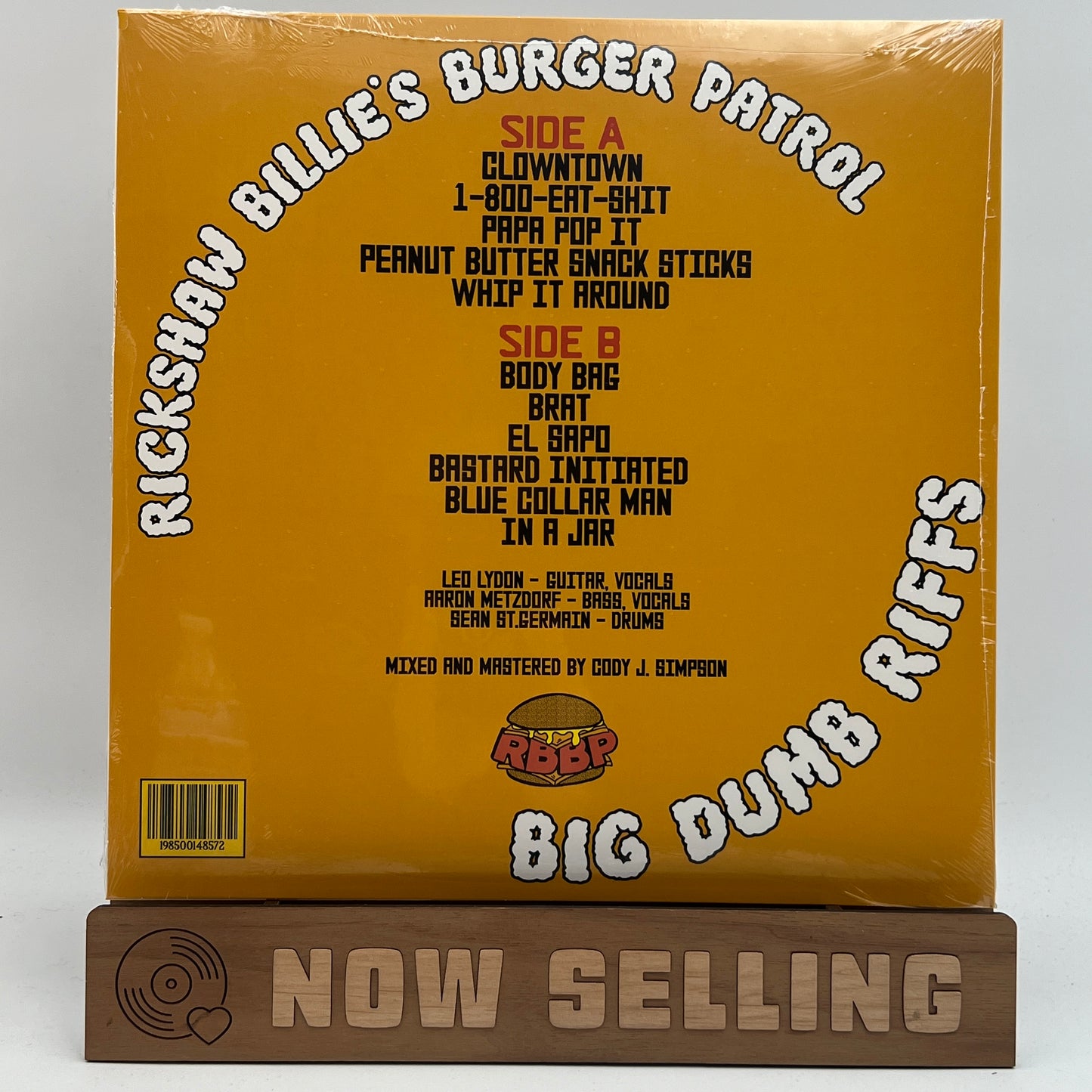 Rickshaw Billie's Burger Patrol - Big Dumb Riffs Vinyl LP SEALED