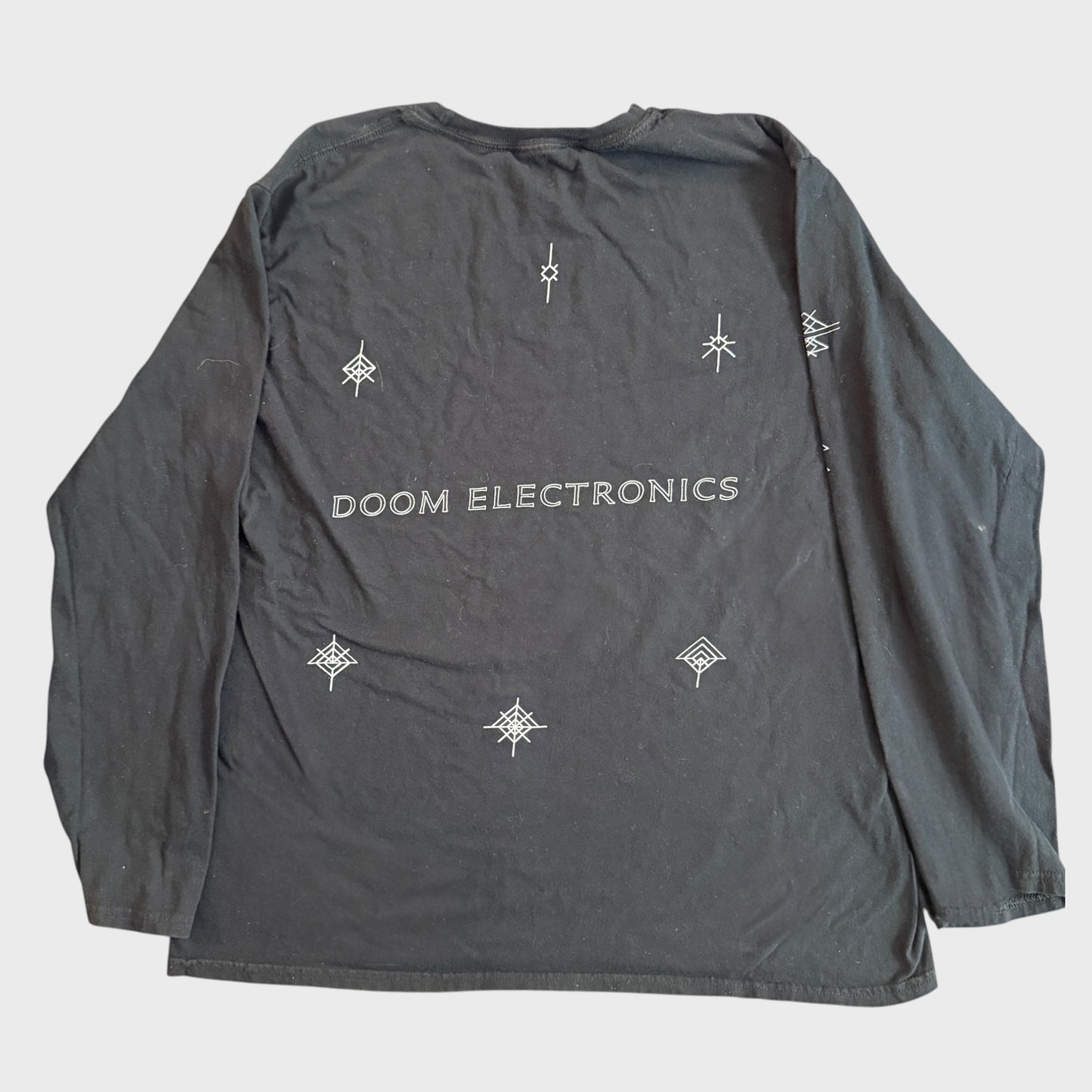 Prurient Band Doom Electronics Long Sleeve T-Shirt Size L Vatican Shadow Cold Cave Hospital Productions