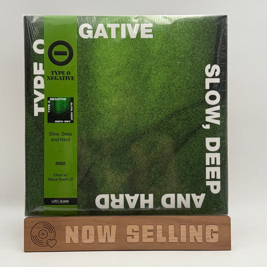 Type O Negative - Slow Deep And Hard Vinyl LP Clear /w Black Swirl SEALED Numbered