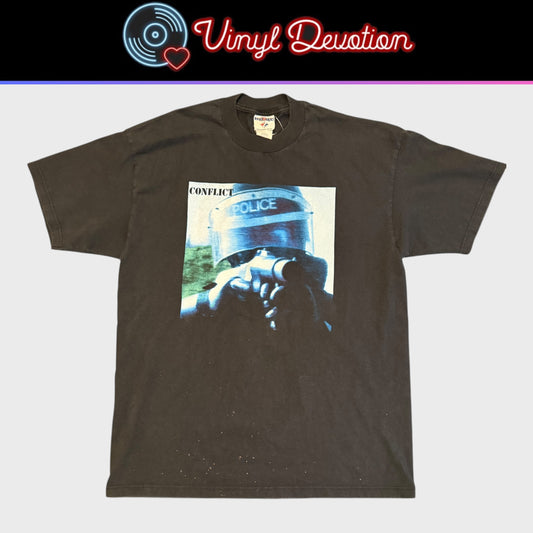 Conflict Punk Band Who Kills Wins - The Ungovernable Force Vintage T-Shirt Size L