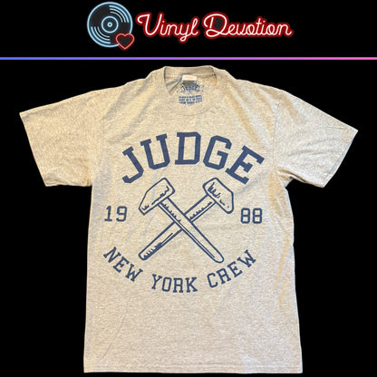 Judge Hardcore Band Black N Blue Bowl 2013 Gray T-Shirt Size M New York Crew NYHC