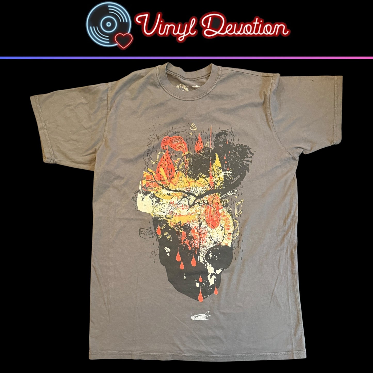 Robotic Empire x Hydra Head Robotic Boot Seldon Hunt Gray T-Shirt Size M Fits Like Large