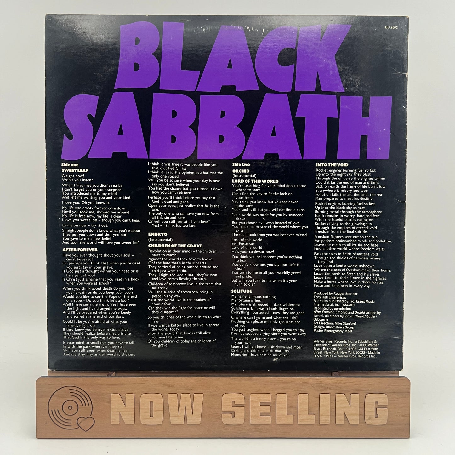 Black Sabbath - Master Of Reality Vinyl LP Original Green Label
