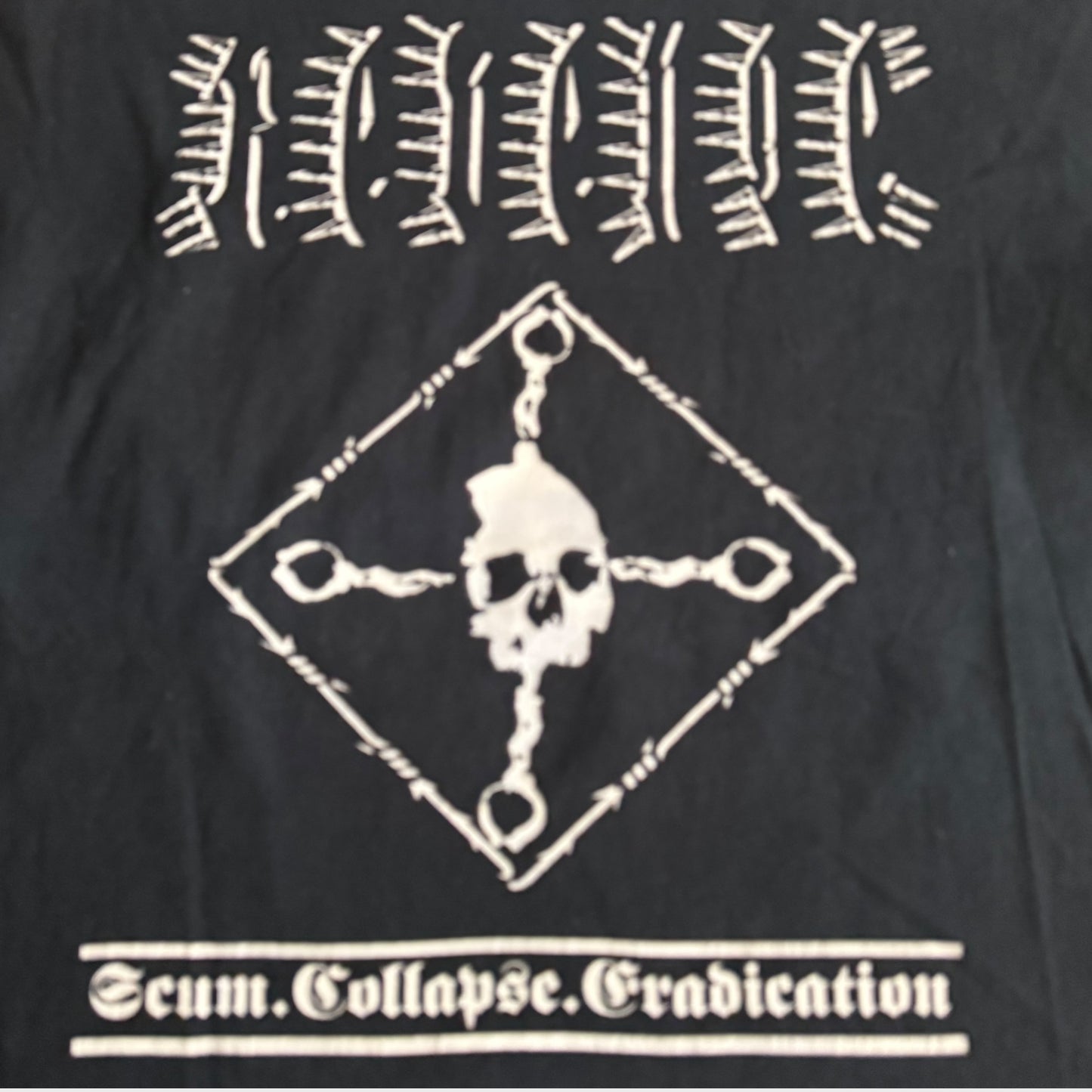 Revenge Black Metal Band Scum.Collapse.Eradication T-Shirt Size M