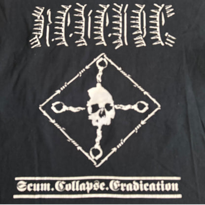 Revenge Black Metal Band Scum.Collapse.Eradication T-Shirt Size M