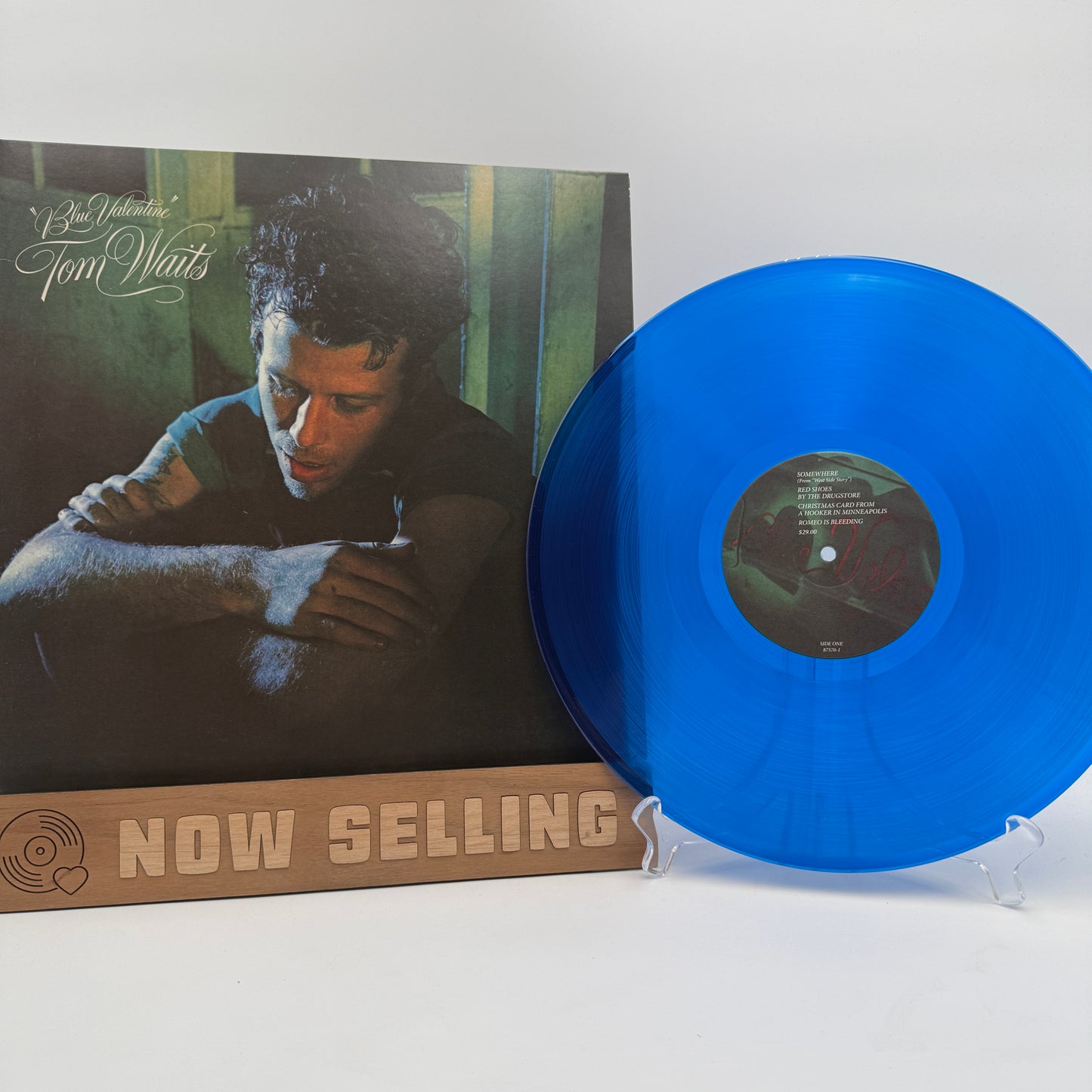 Tom Waits - Blue Valentine Vinyl LP Reissue Blue Transparent