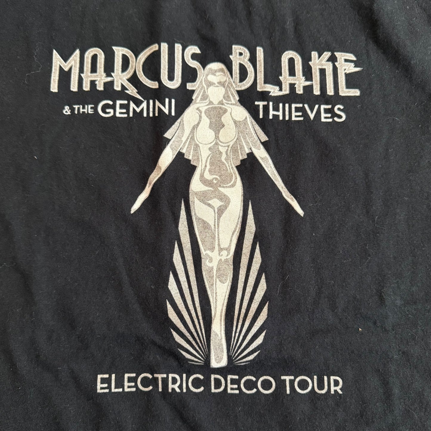 Marcus Blake And The Gemini Thieves Band Electric Deco Tour T-Shirt Size L Rollins Band Mother Superior