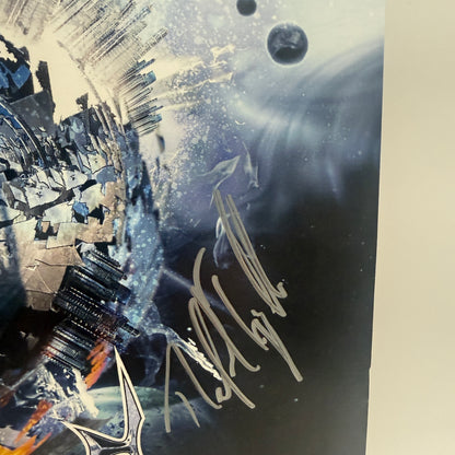 Obscura - Cosmogenesis Vinyl LP Silver Blue Merge Splatter SIGNED