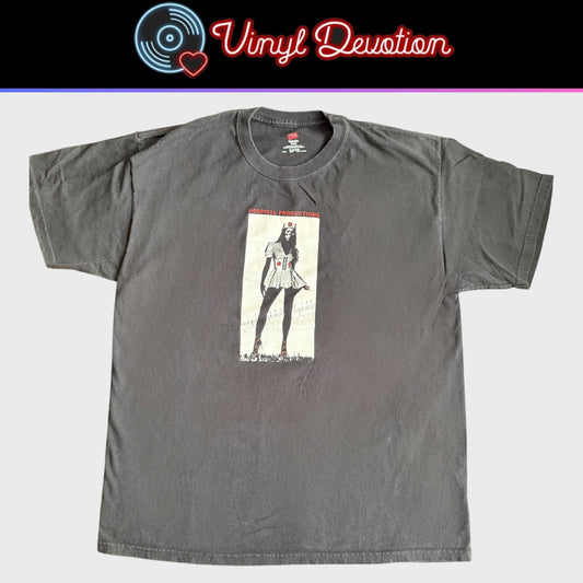 Hospital Productions Record Label Nurse Vintage T-Shirt Size L Prurient Vatican Shadow Cold Cave