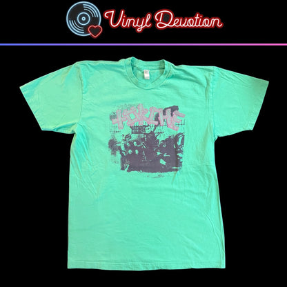 Torche Band Healer / Across The Shields Green T-Shirt Size L Floor Cavity Kylesa Wrong Psychic Mirrors